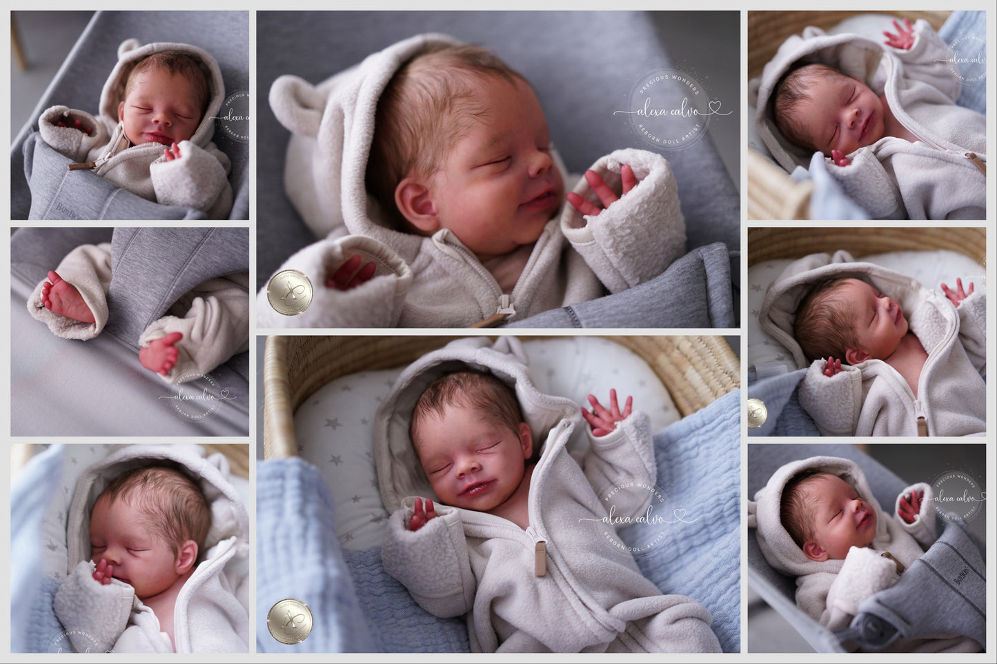 Artwork artist doll Baby Leano - Prototype by Olga Auer, Reborn by Alexa Calvo
