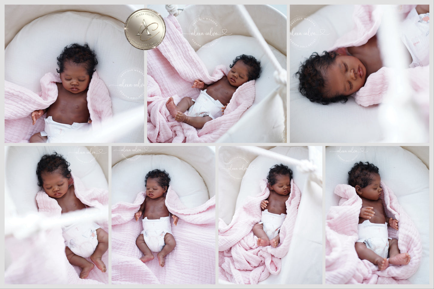 One-of-a-kind artist doll - not a toy. Baby Bahama- Prototype - sculpt by Teresa de Castro, Reborn artist: Alexa Calvo
