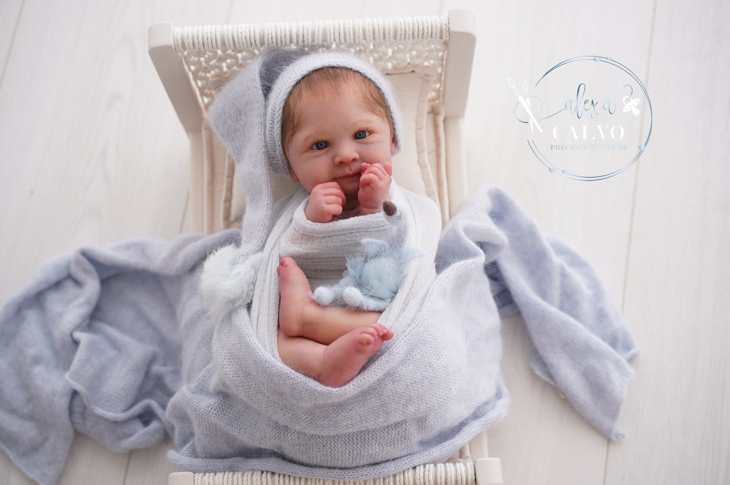 One-of-a-kind artist doll - not a toy. Baby Frankie - Prototype - sculpt by Mayra Garca, Artist: Alexa Calvo