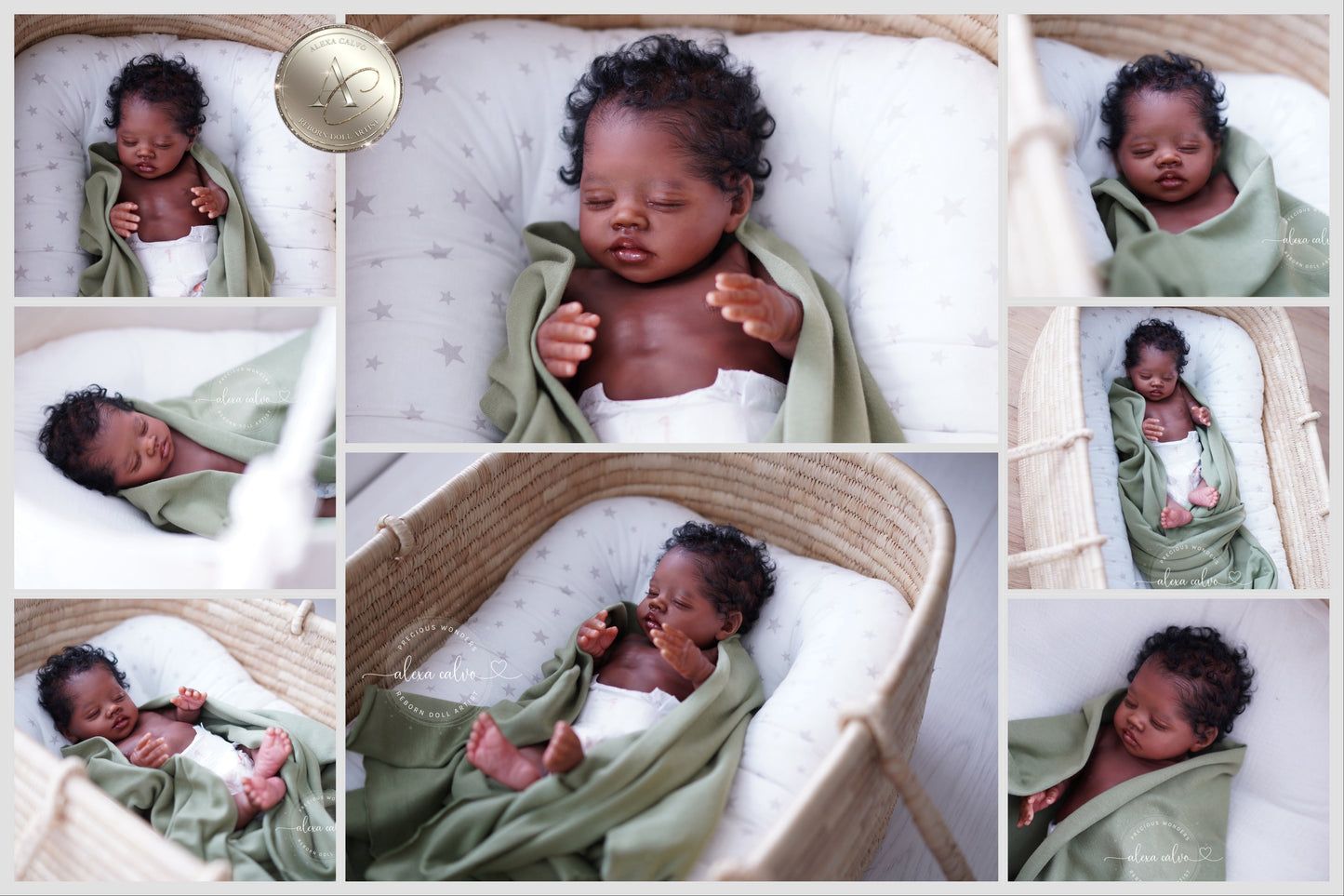 One-of-a-kind artist doll - not a toy. Baby Bahama- Prototype - sculpt by Teresa de Castro, Reborn artist: Alexa Calvo