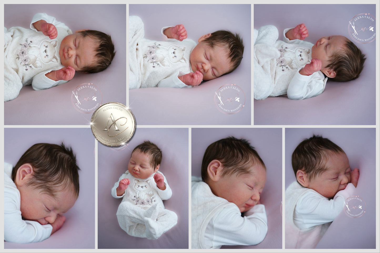 One-of-a-kind artist doll - not a toy. Baby Bubble - Prototype - sculpt by Paqui Galan, Artist: Alexa Calvo