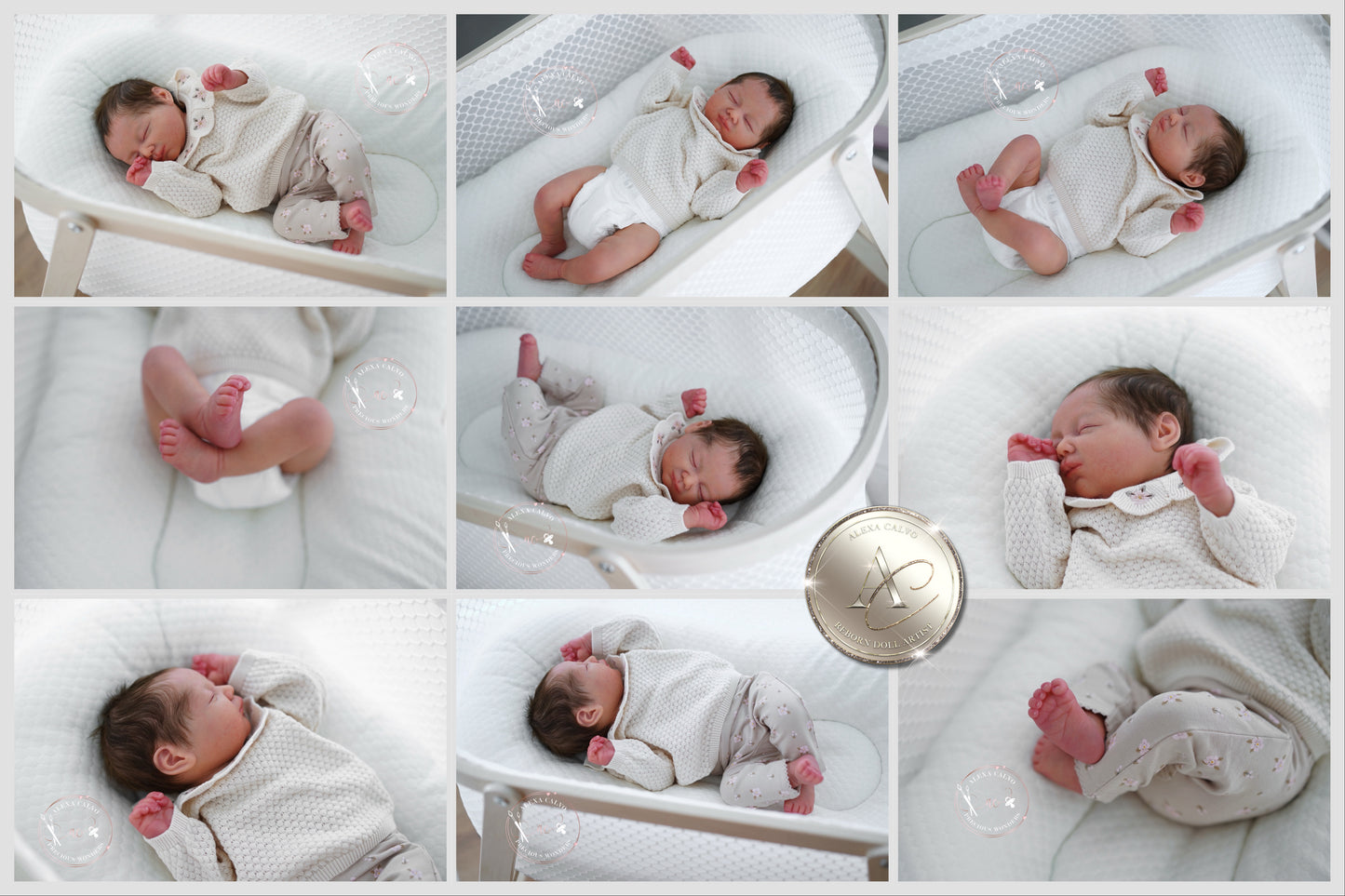 One-of-a-kind artist doll - not a toy. Baby Bubble - Prototype - sculpt by Paqui Galan, Artist: Alexa Calvo