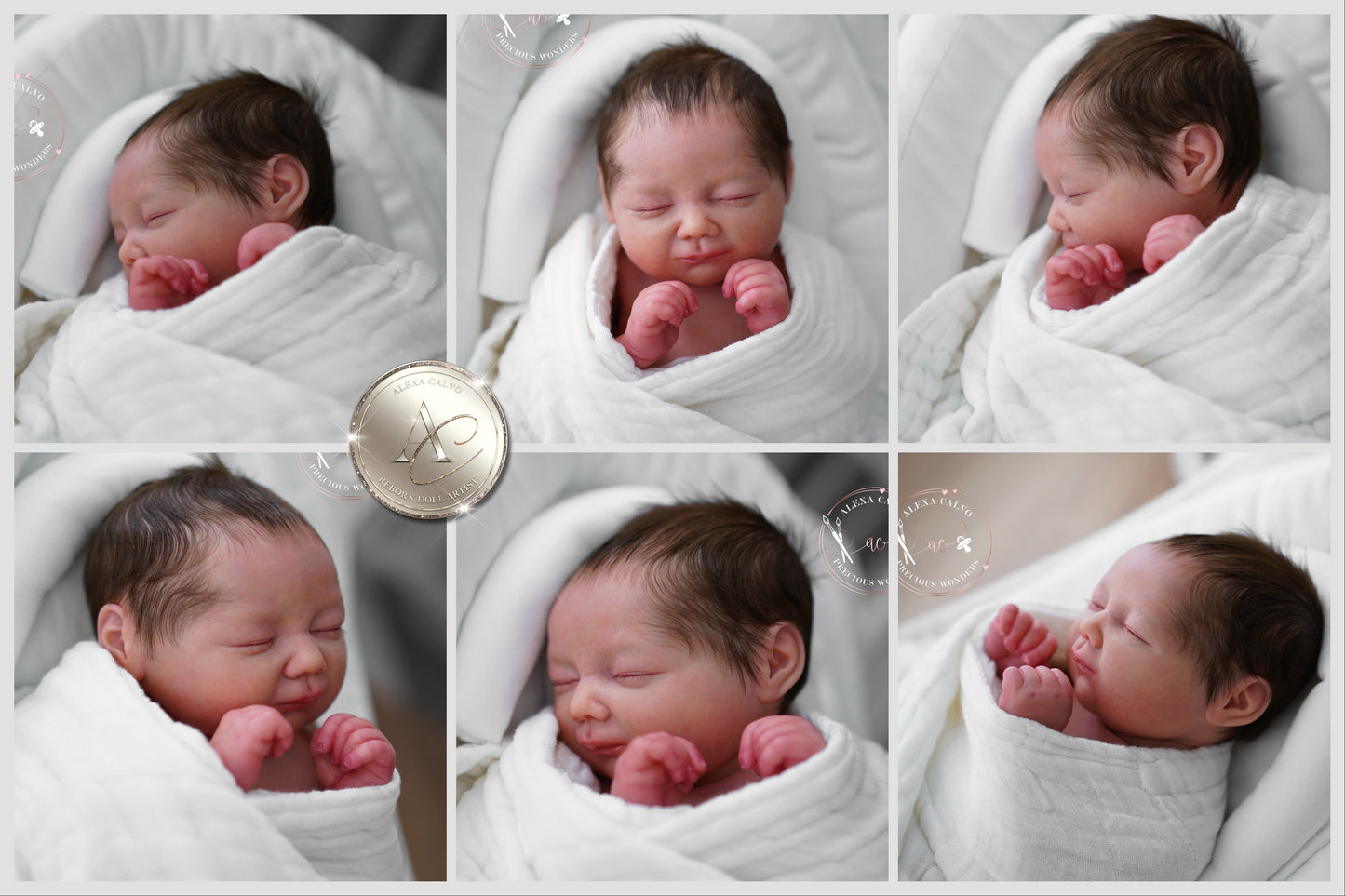 One-of-a-kind artist doll - not a toy. Baby Bubble - Prototype - sculpt by Paqui Galan, Artist: Alexa Calvo