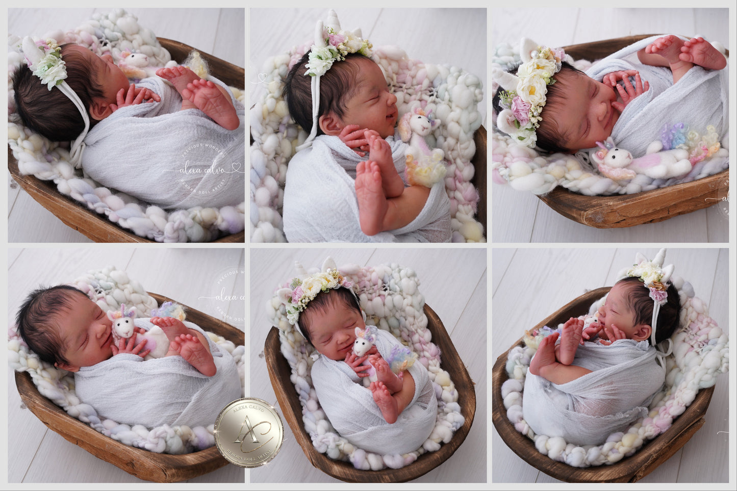 desposit/1st payment - Artwork artist doll baby Alisa - Prototype by Olga Auer, Reborn by Alexa Calvo