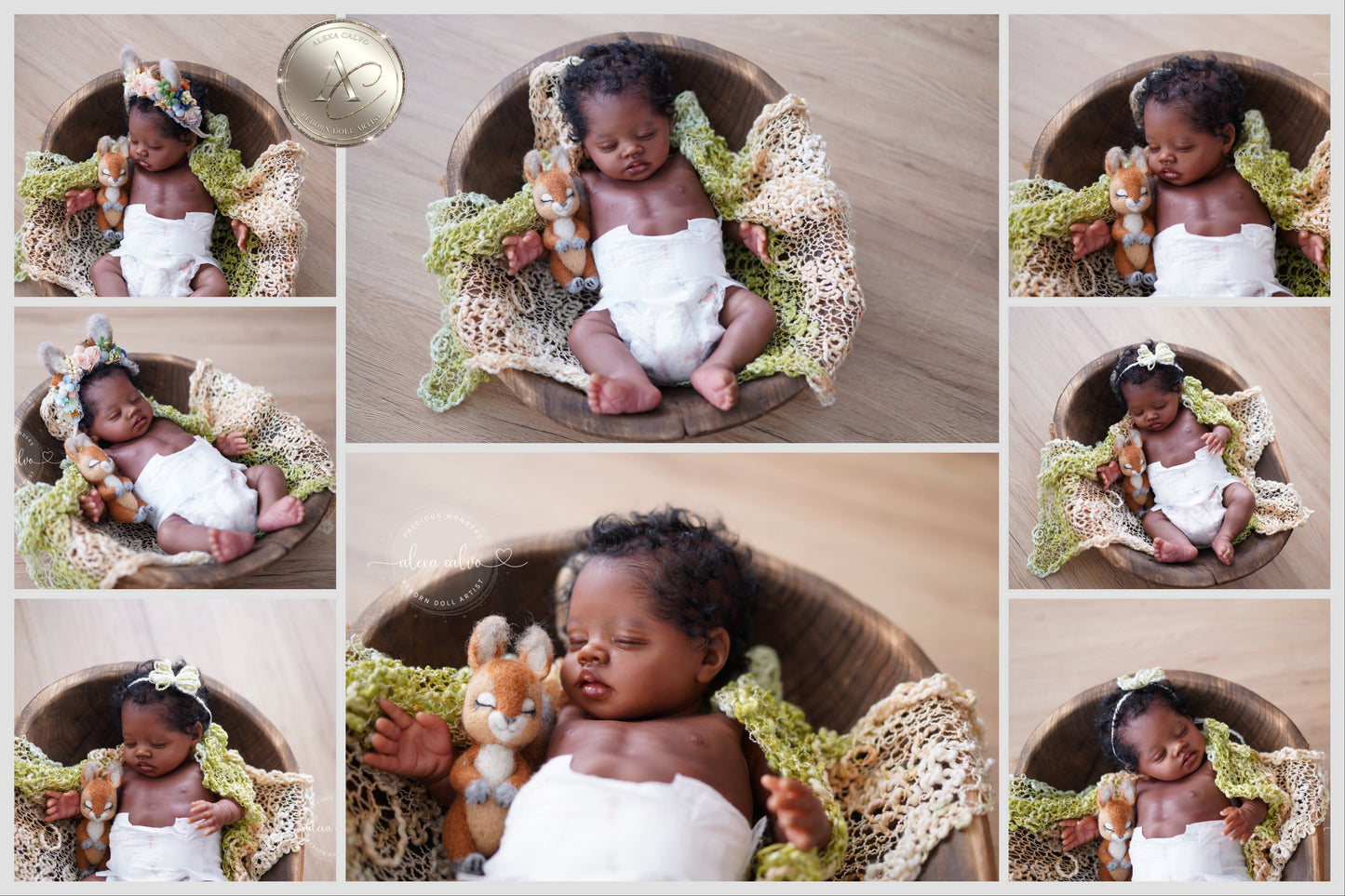 One-of-a-kind artist doll - not a toy. Baby Bahama- Prototype - sculpt by Teresa de Castro, Reborn artist: Alexa Calvo