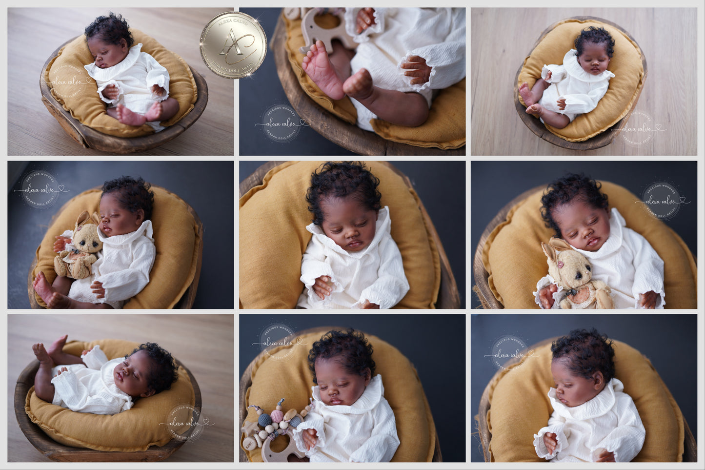One-of-a-kind artist doll - not a toy. Baby Bahama- Prototype - sculpt by Teresa de Castro, Reborn artist: Alexa Calvo