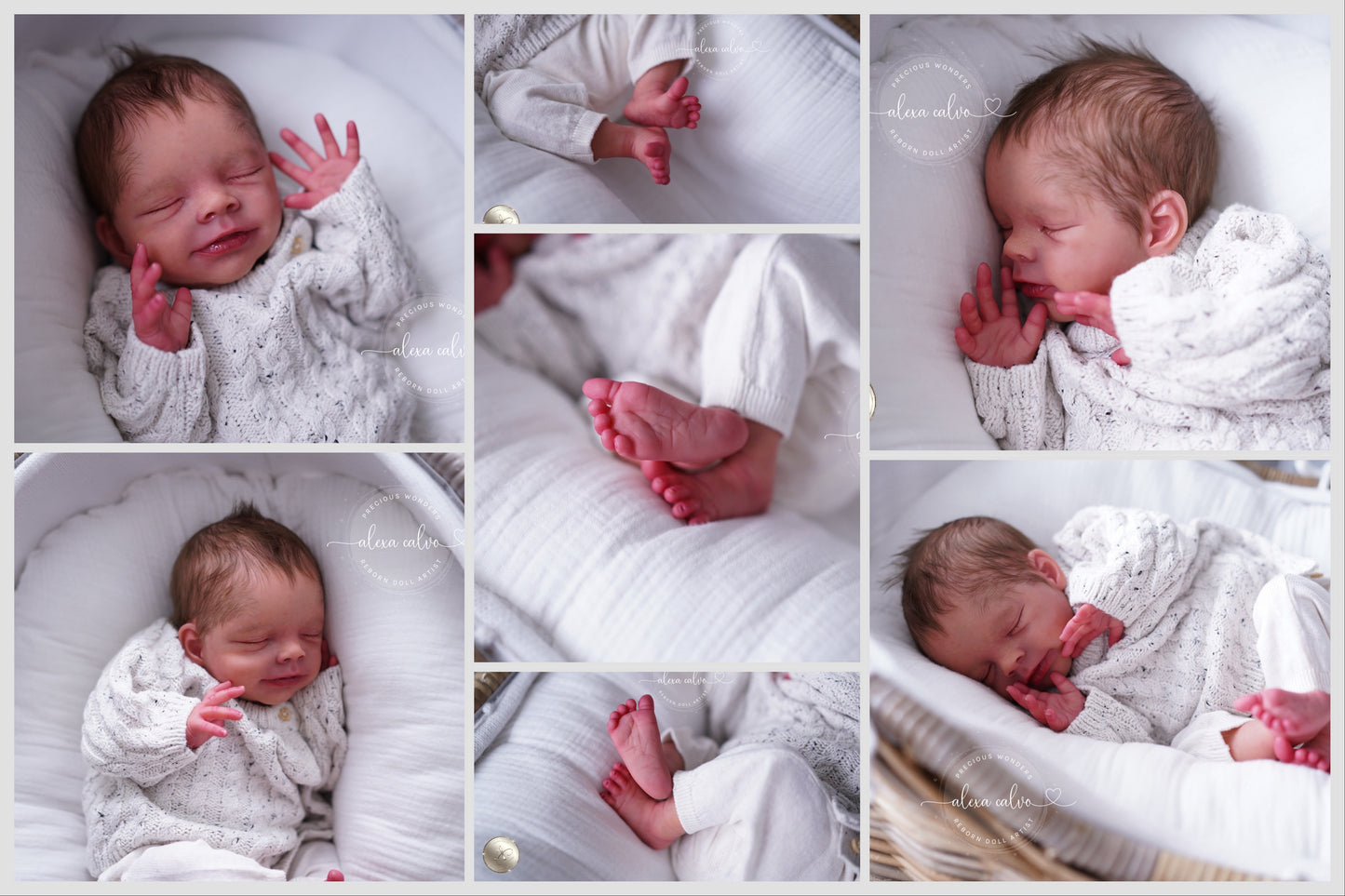 Artwork artist doll Baby Leano - Prototype by Olga Auer, Reborn by Alexa Calvo