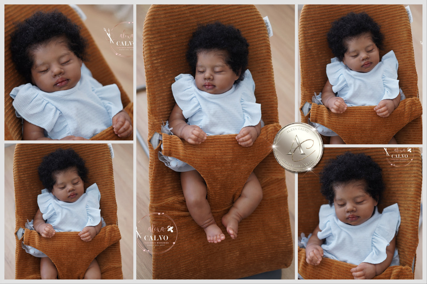 One-of-a-kind artist doll - not a toy. Baby Catania - Prototype - sculpt by Teresa De Castro, Artist: Alexa Calvo
