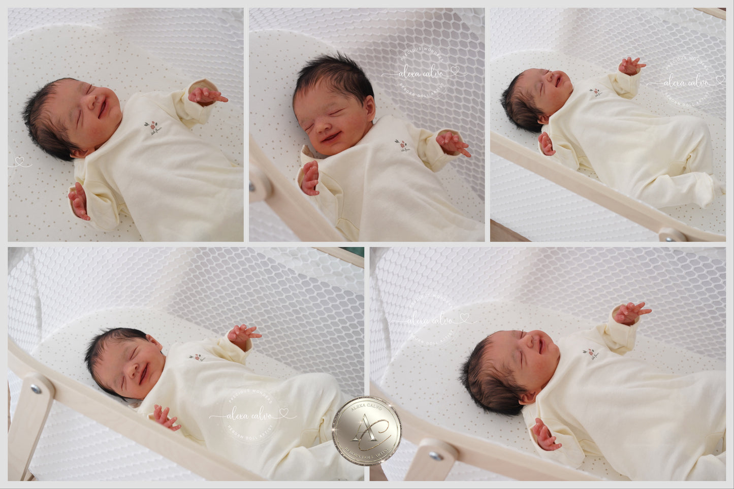 desposit/1st payment - Artwork artist doll baby Alisa - Prototype by Olga Auer, Reborn by Alexa Calvo