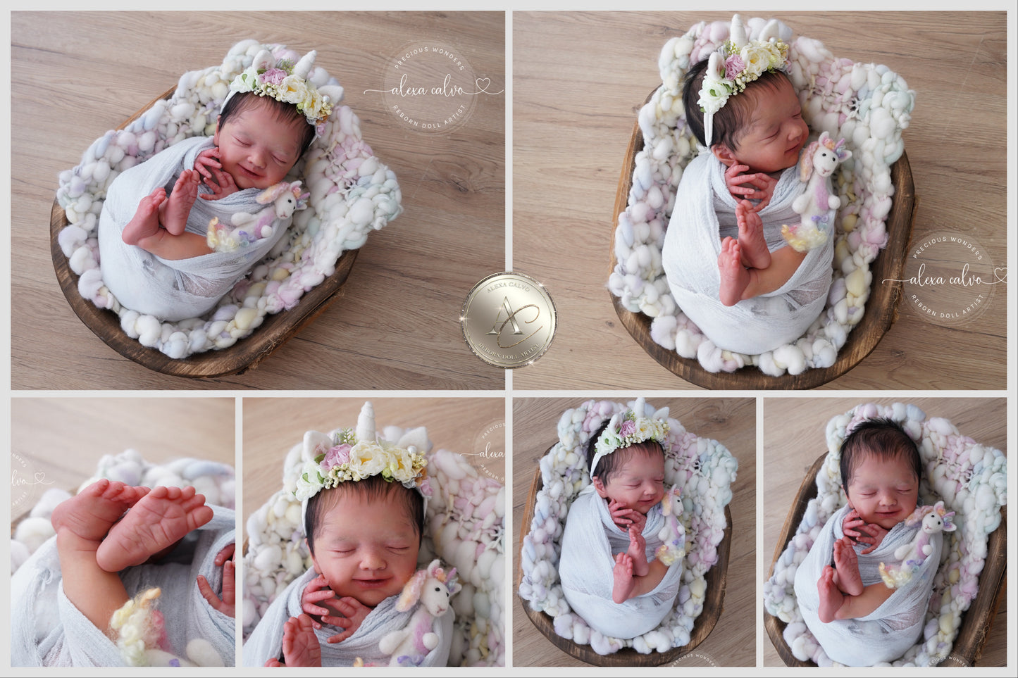 desposit/1st payment - Artwork artist doll baby Alisa - Prototype by Olga Auer, Reborn by Alexa Calvo