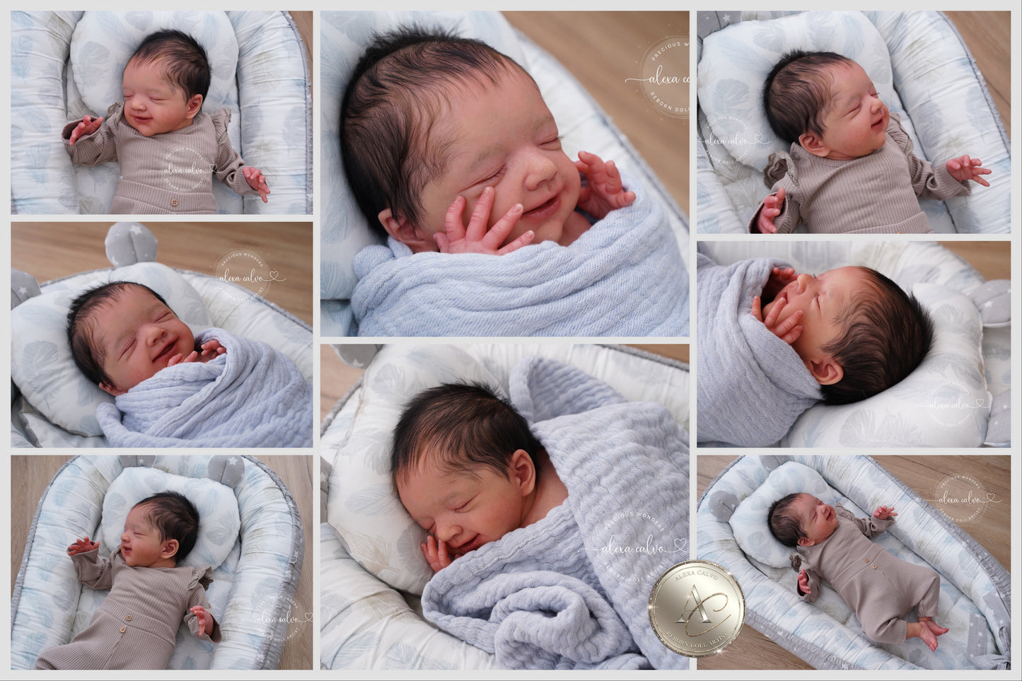 desposit/1st payment - Artwork artist doll baby Alisa - Prototype by Olga Auer, Reborn by Alexa Calvo