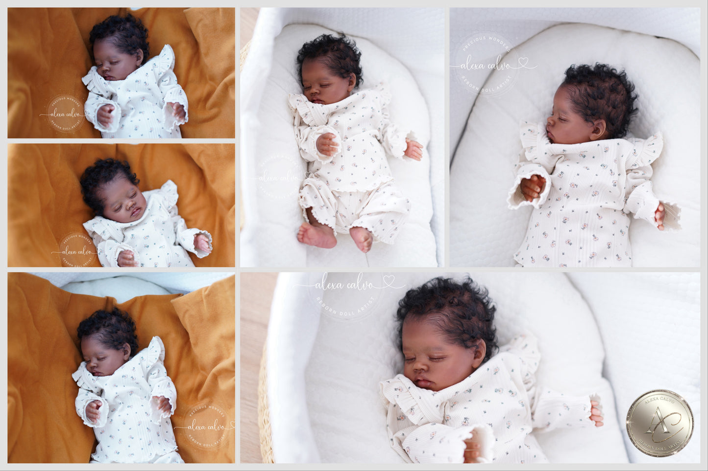 One-of-a-kind artist doll - not a toy. Baby Bahama- Prototype - sculpt by Teresa de Castro, Reborn artist: Alexa Calvo