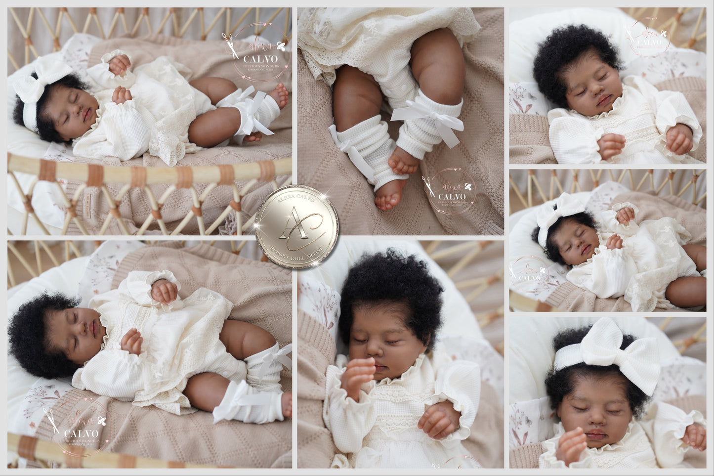 One-of-a-kind artist doll - not a toy.  Baby Catania - Prototype - sculpt by Teresa De Castro, Artist: Alexa Calvo
