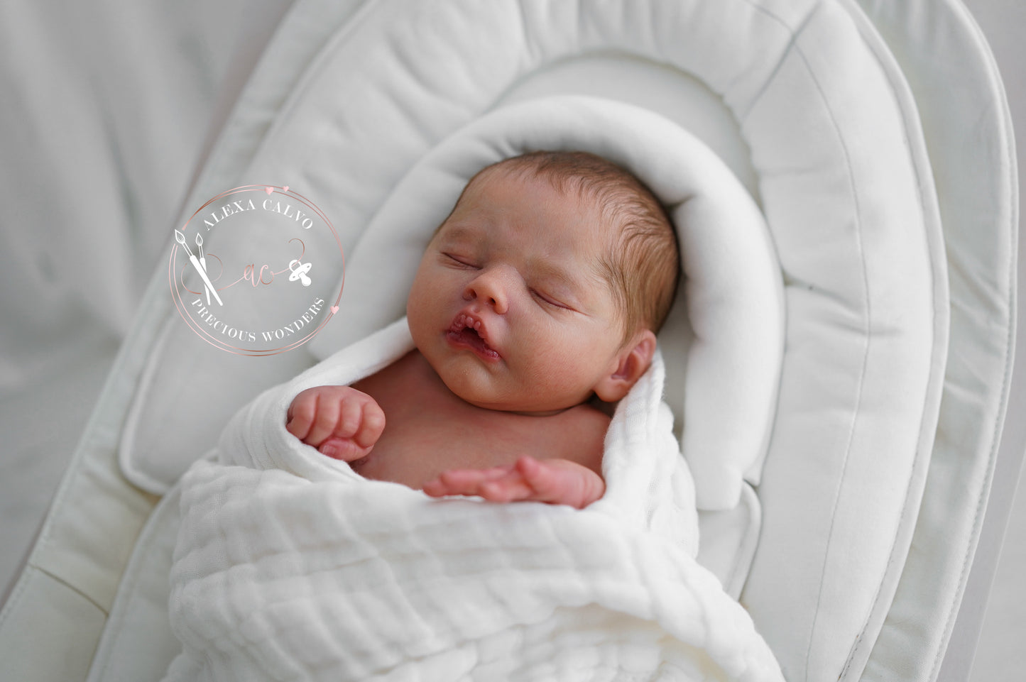 One-of-a-kind artist doll - not a toy. Baby Miracle - Prototype - sculpt by Lorraine Yophi, Artist: Alexa Calvo