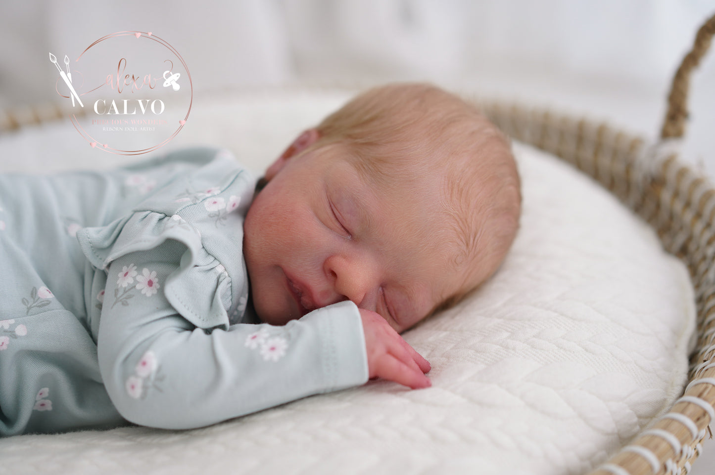 One-of-a-kind artist doll - not a toy. Baby Louelle - Prototype - sculpt by Sabine Altenkirch, Artist: Alexa Calvo