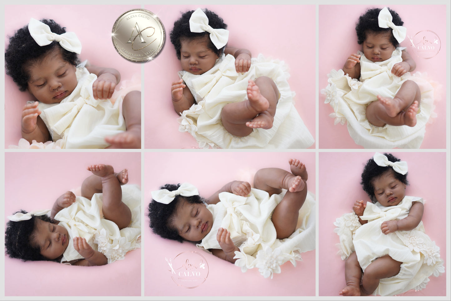 One-of-a-kind artist doll - not a toy.  Baby Catania - Prototype - sculpt by Teresa De Castro, Artist: Alexa Calvo