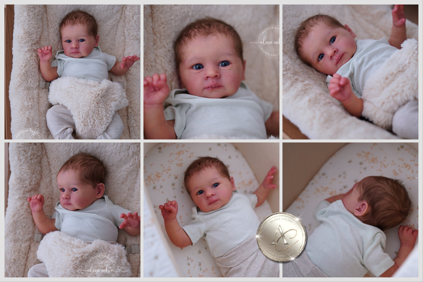 One-of-a-kind artist doll - not a toy. Baby Vian - Prototype - sculpt by Olga Auer, Reborn artist: Alexa