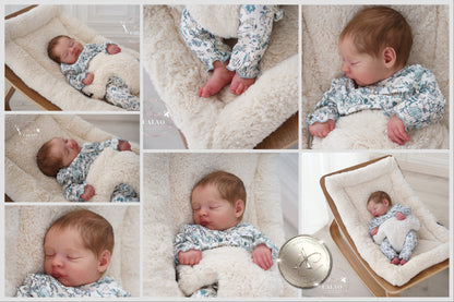 One-of-a-kind artist doll - not a toy. Baby Blessings - Prototype - sculpt by Lorraine Yophi, Artist: Alexa Calvo