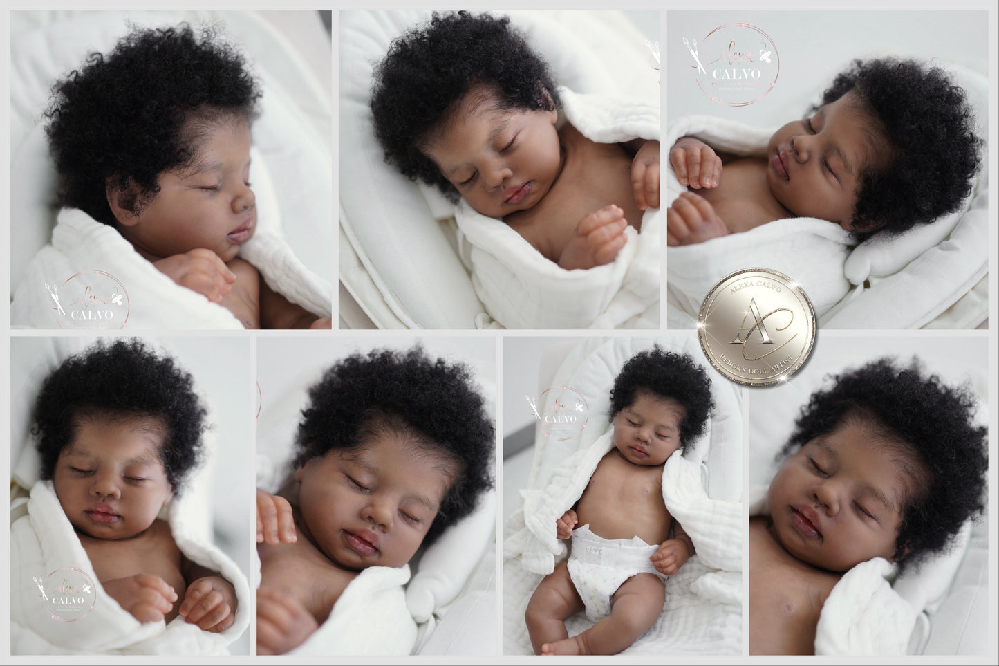 One-of-a-kind artist doll - not a toy.  Baby Catania - Prototype - sculpt by Teresa De Castro, Artist: Alexa Calvo