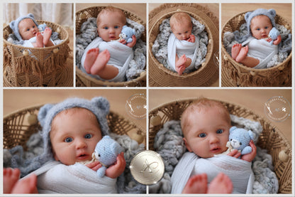 One-of-a-kind artist doll - not a toy. Baby Mariana - Prototype - sculpt by Mayra Garza, Artist: Alexa Calvo