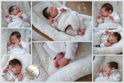 One-of-a-kind artist doll - not a toy. Baby Bubble - Prototype - sculpt by Paqui Galan, Artist: Alexa Calvo