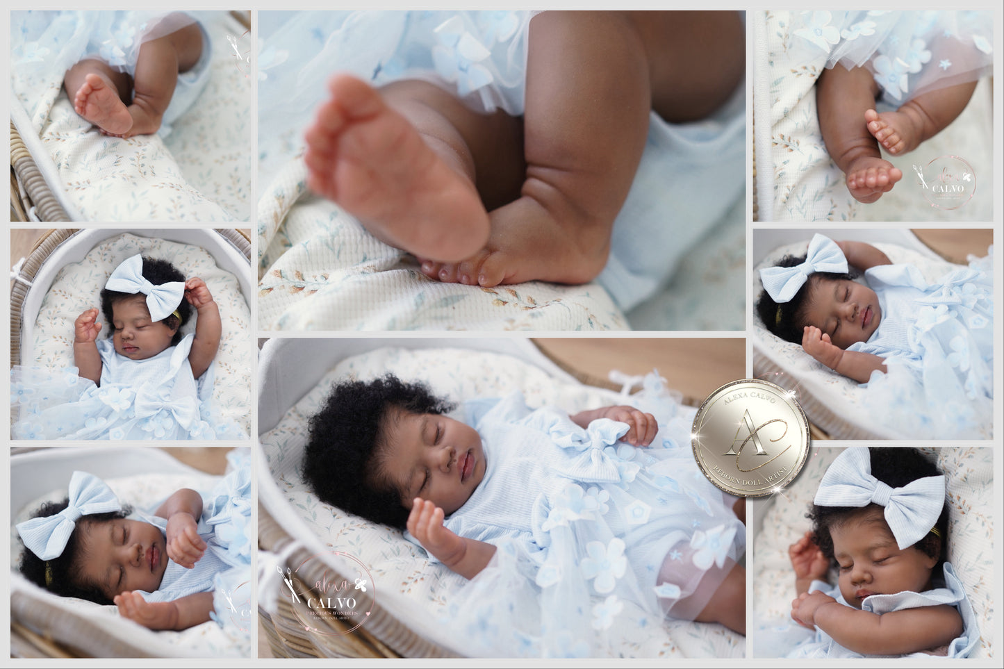 One-of-a-kind artist doll - not a toy.  Baby Catania - Prototype - sculpt by Teresa De Castro, Artist: Alexa Calvo
