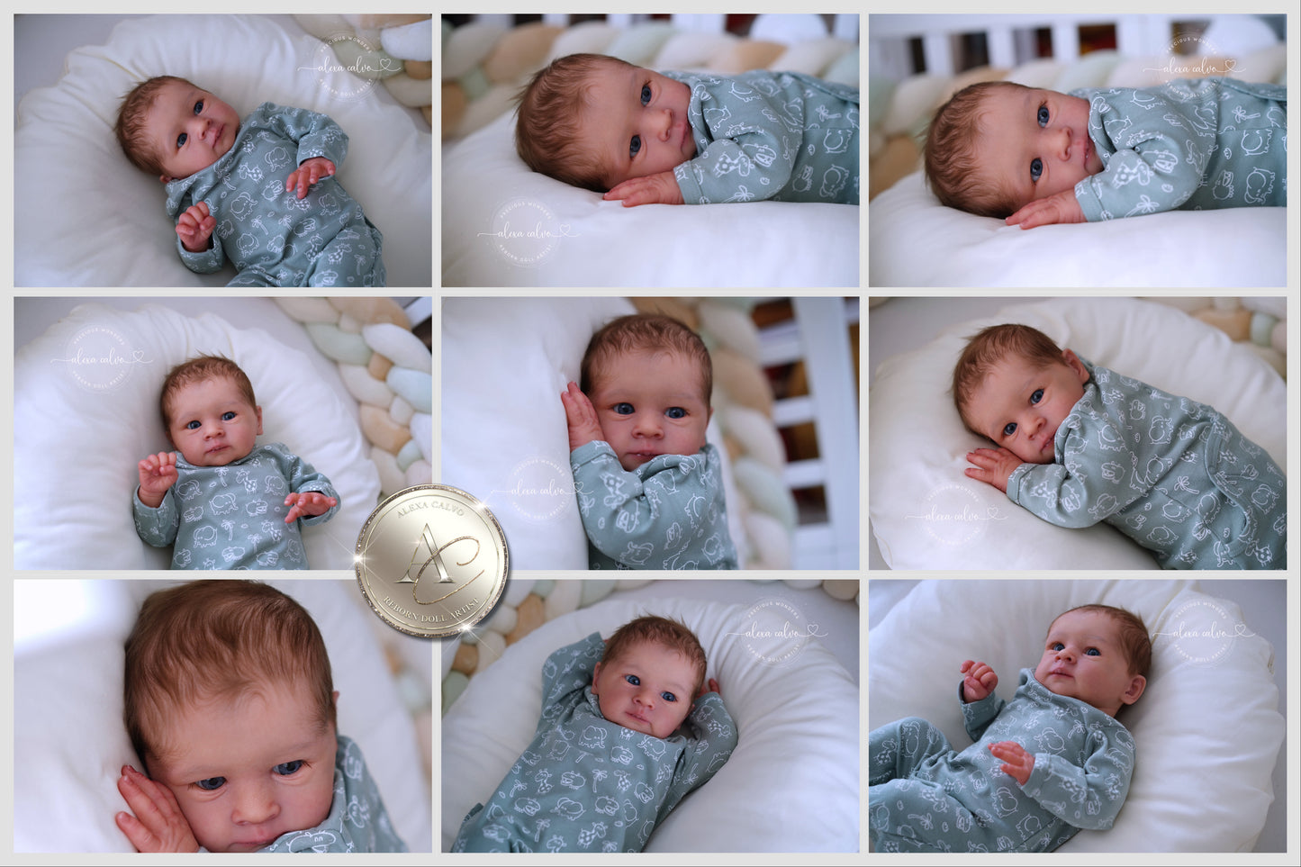 One-of-a-kind artist doll - not a toy. Baby Vian - Prototype - sculpt by Olga Auer, Reborn artist: Alexa