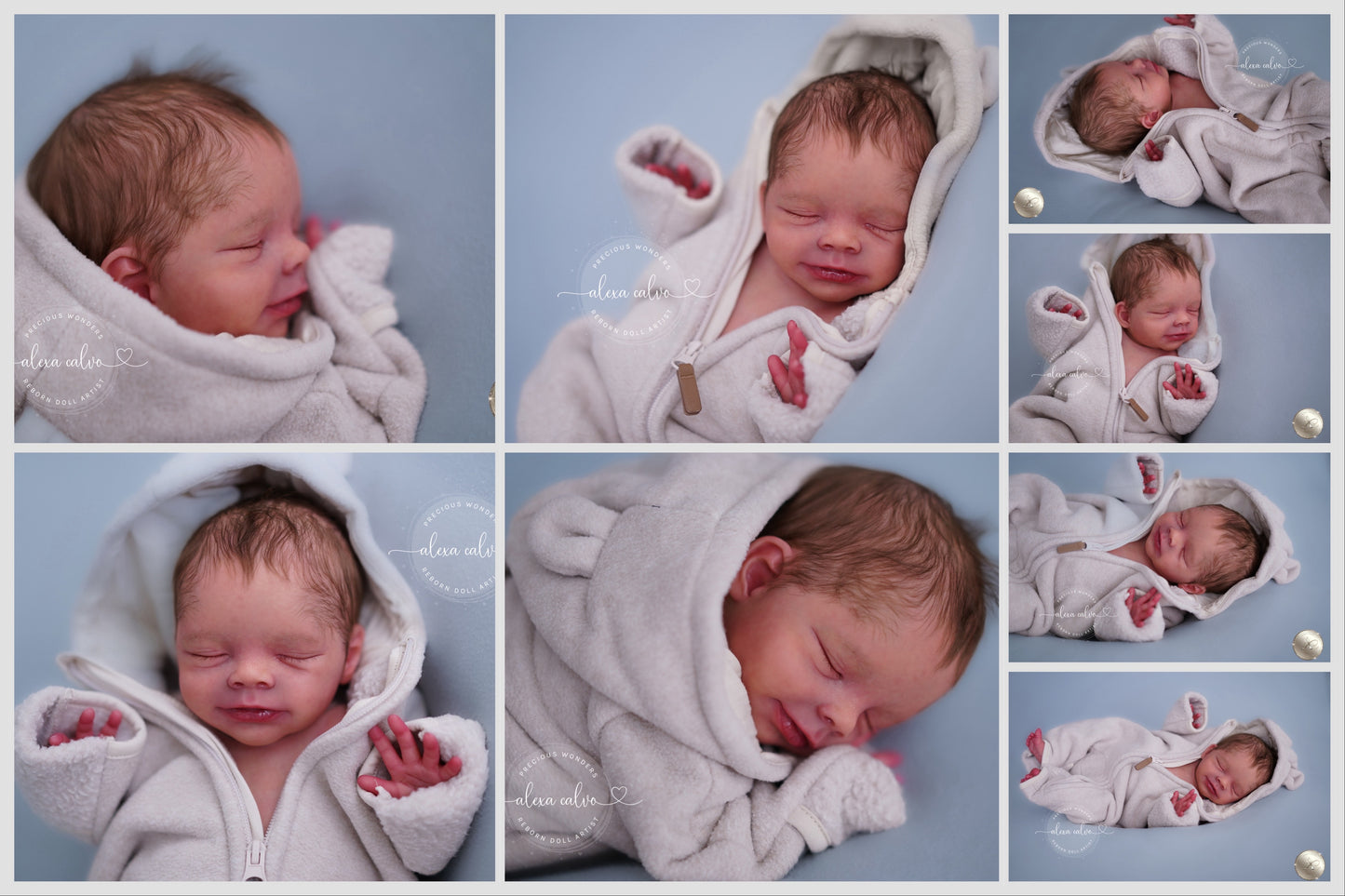 Artwork artist doll Baby Leano  - Prototype by Olga Auer, Reborn by Alexa Calvo
