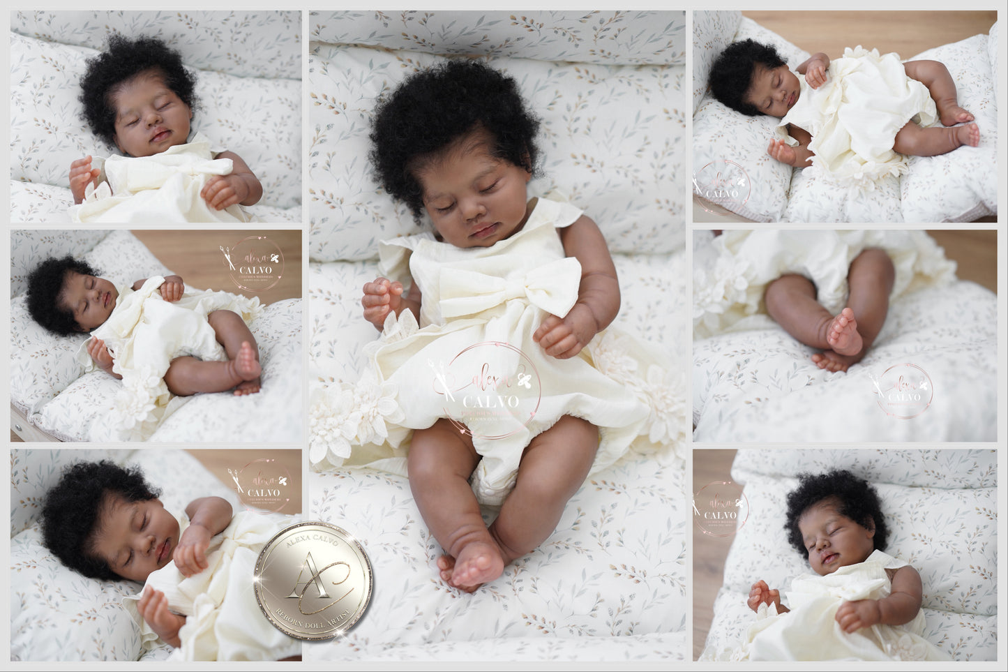 One-of-a-kind artist doll - not a toy.  Baby Catania - Prototype - sculpt by Teresa De Castro, Artist: Alexa Calvo