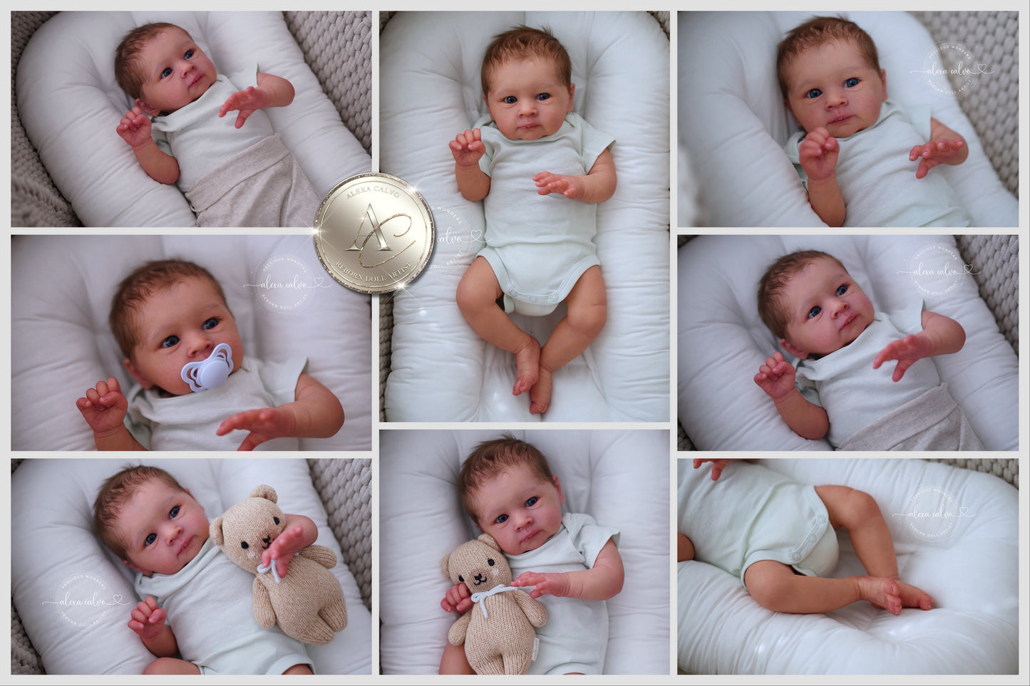 One-of-a-kind artist doll - not a toy. Baby Vian - Prototype - sculpt by Olga Auer, Reborn artist: Alexa