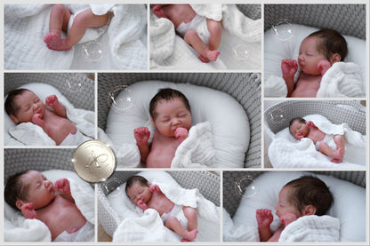 One-of-a-kind artist doll - not a toy. Baby Bubble - Prototype - sculpt by Paqui Galan, Artist: Alexa Calvo