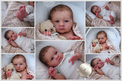 One-of-a-kind artist doll - not a toy. Baby Vian - Prototype - sculpt by Olga Auer, Reborn artist: Alexa