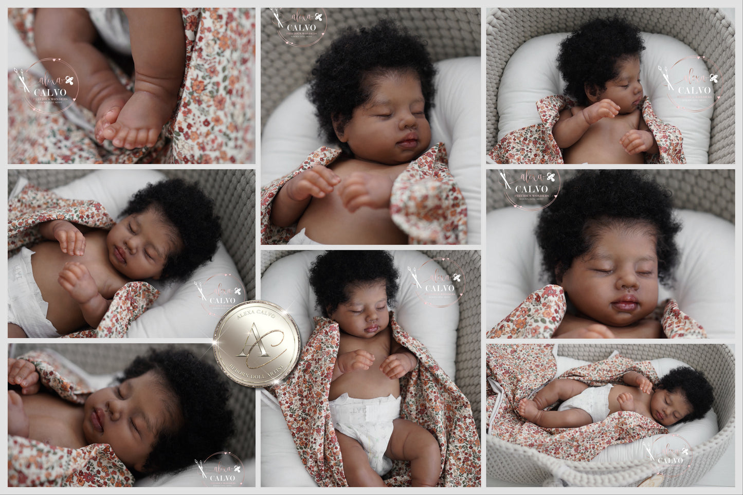 One-of-a-kind artist doll - not a toy.  Baby Catania - Prototype - sculpt by Teresa De Castro, Artist: Alexa Calvo