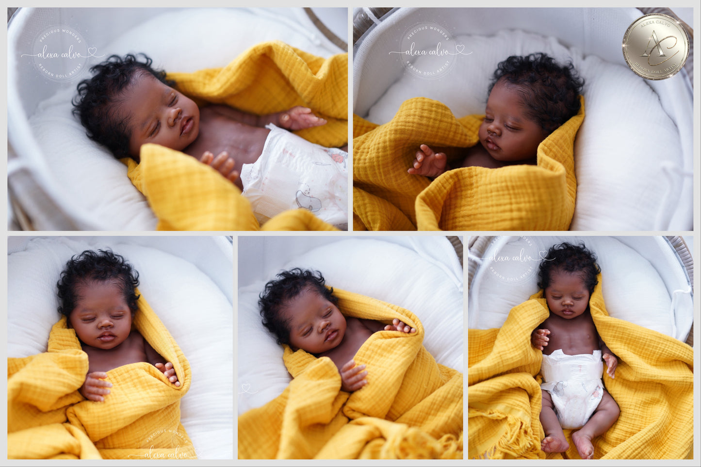 One-of-a-kind artist doll - not a toy. Baby Bahama- Prototype - sculpt by Teresa de Castro, Reborn artist: Alexa Calvo