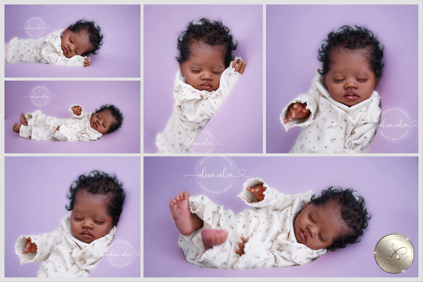 One-of-a-kind artist doll - not a toy. Baby Bahama- Prototype - sculpt by Teresa de Castro, Reborn artist: Alexa Calvo