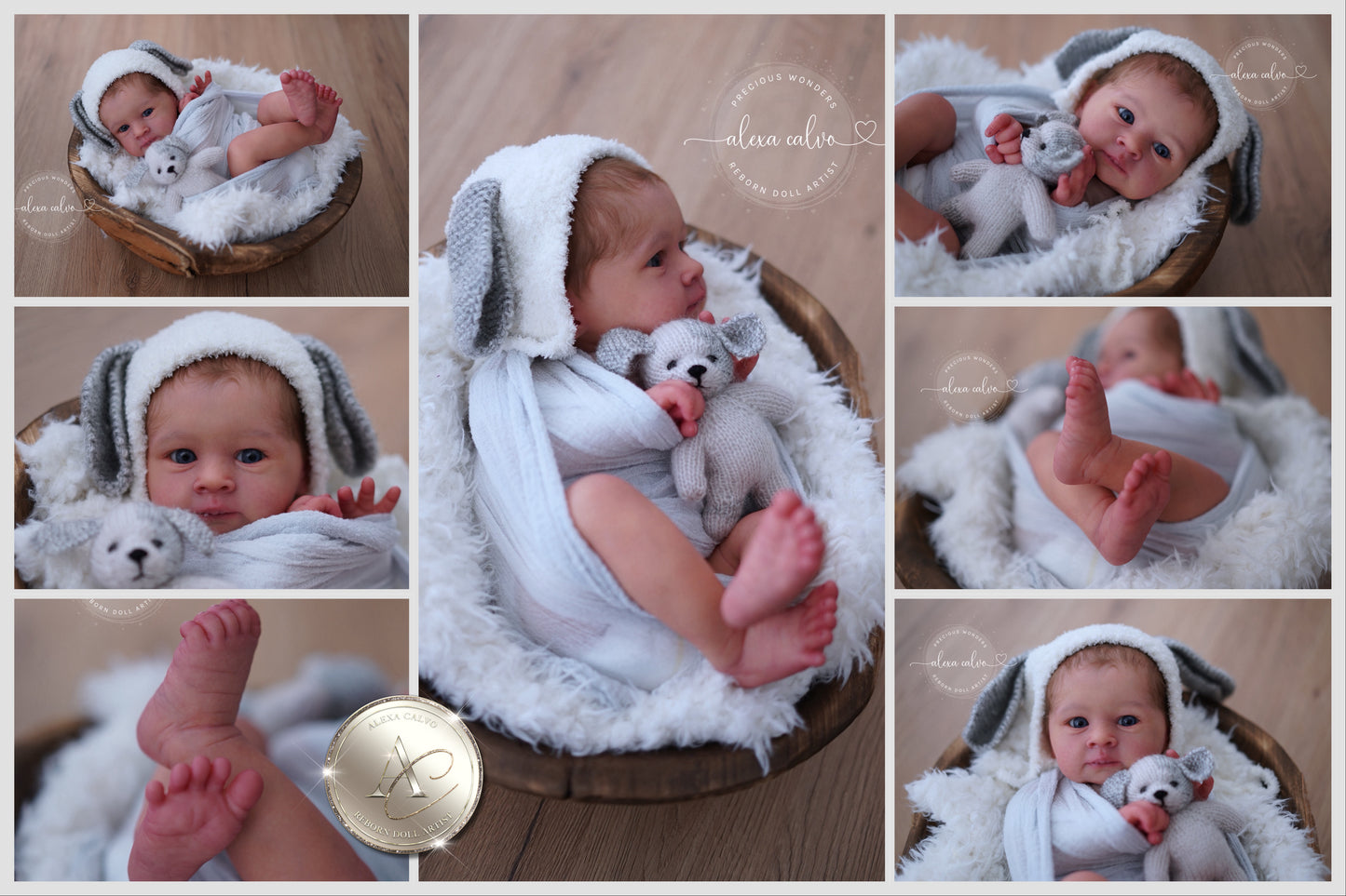 One-of-a-kind artist doll - not a toy. Baby Vian - Prototype - sculpt by Olga Auer, Reborn artist: Alexa