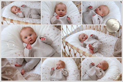 One-of-a-kind artist doll - not a toy. Baby Mariana - Prototype - sculpt by Mayra Garza, Artist: Alexa Calvo