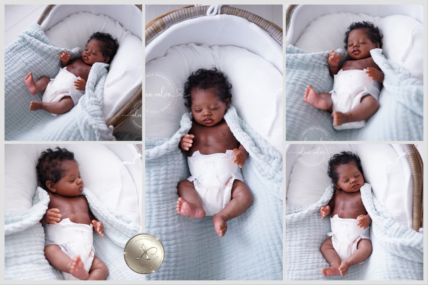 One-of-a-kind artist doll - not a toy. Baby Bahama- Prototype - sculpt by Teresa de Castro, Reborn artist: Alexa Calvo
