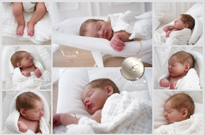 One-of-a-kind artist doll - not a toy. Baby Blessings - Prototype - sculpt by Lorraine Yophi, Artist: Alexa Calvo