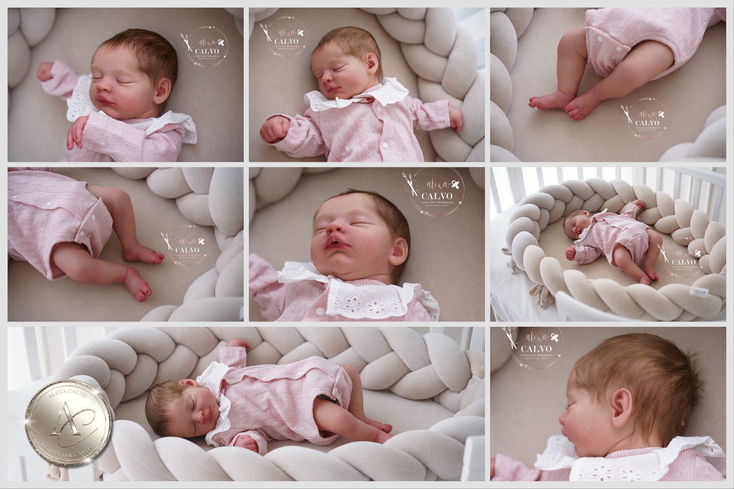 One-of-a-kind artist doll - not a toy. Baby Blessings - Prototype - sculpt by Lorraine Yophi, Artist: Alexa Calvo