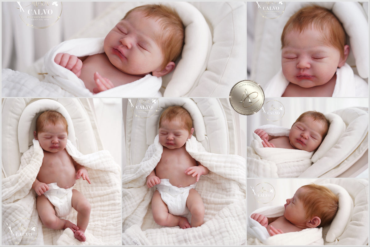 Einzigartige Künstlerpuppe – kein Spielzeug. Baby Cypress – Prototyp – Modelliert von Dawn Murray McLeod, Künstlerin: Alexa Calvo
