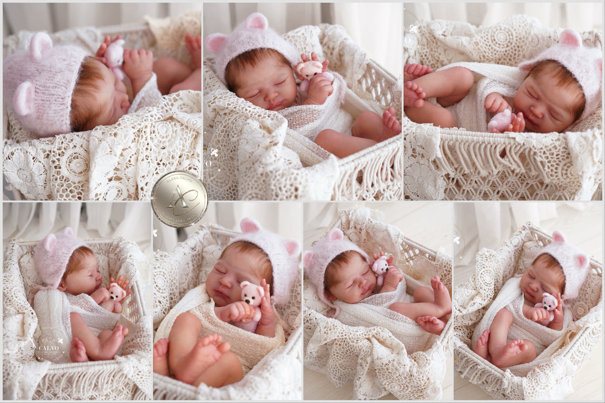 Einzigartige Künstlerpuppe – kein Spielzeug. Baby Cypress – Prototyp – Modelliert von Dawn Murray McLeod, Künstlerin: Alexa Calvo