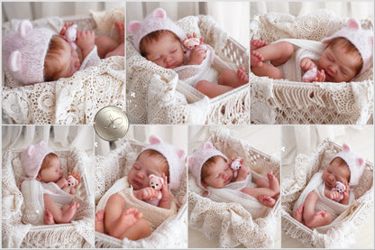 Einzigartige Künstlerpuppe – kein Spielzeug. Baby Cypress – Prototyp – Modelliert von Dawn Murray McLeod, Künstlerin: Alexa Calvo